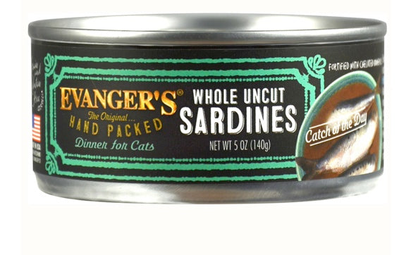 Evanger's Whole Uncut Sardine 5oz can