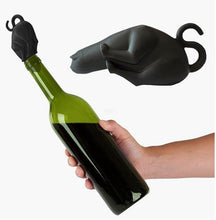 Load image into Gallery viewer, Black Cat Wine Bottle Stopper
