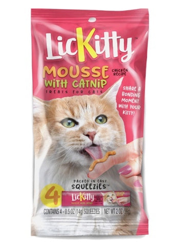Evanger's LicKitty Mousse Squeeze-ups 4pk