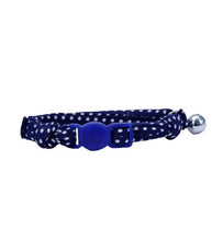 Load image into Gallery viewer, Li&#39;l Pals® Round Kitten Collar, Navy Dots, 3/8&quot; x 8&quot;
