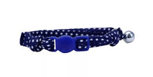 Load image into Gallery viewer, Li&#39;l Pals® Round Kitten Collar, Navy Dots, 3/8&quot; x 8&quot;
