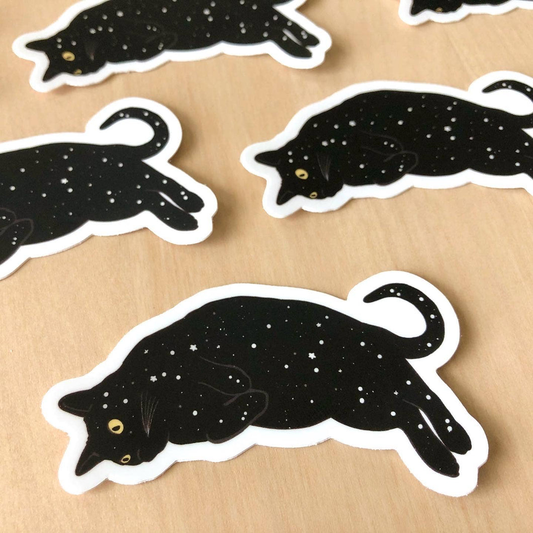 Jaycat Designs - Black Cat Galaxy Sticker