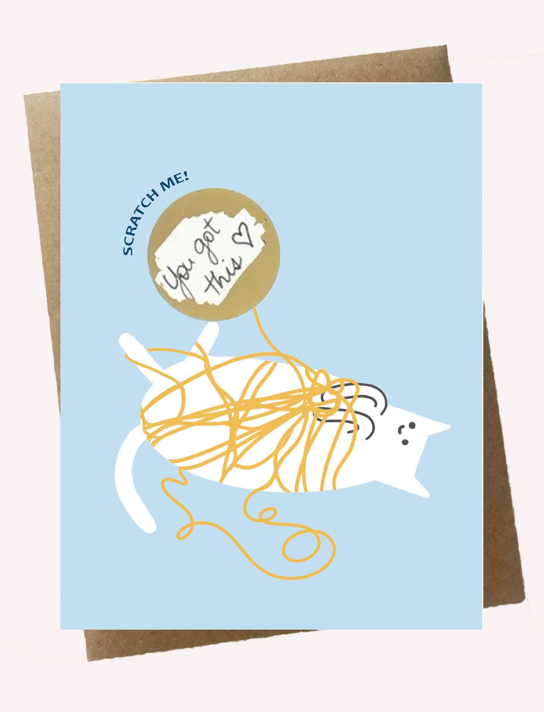 Playful Kitty Scratch-Off Card / Everyday - Cat Card