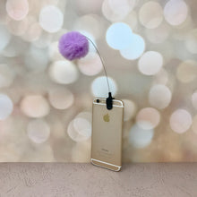 Load image into Gallery viewer, Kitty Phone Clip - Lavender PomPom
