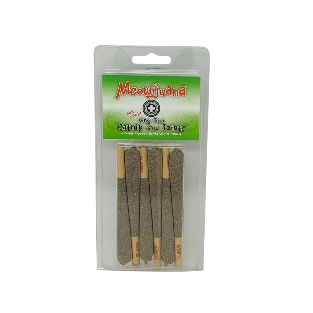 Meowijuana King Catnip Joints - 6 pack