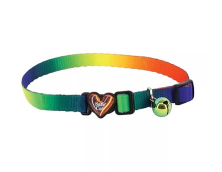 Safe Cat Heartbreaker Adjustable Cat Collar with Breakaway Heart Buckle - Dark Prism