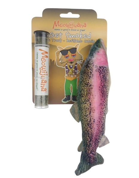 Meowijuana Get Smoked Fish Kicker with Catnip Filler