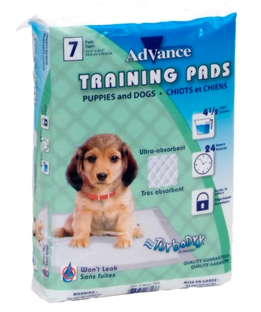Advance® Dog Training Pads with Turbo Dry® Technology, No Color, 7 Pack - 23.5