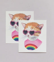 Load image into Gallery viewer, Tattoos - Rainbow Cat
