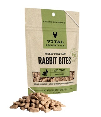 Vital Essential Freeze Dried Rabbit Bites .9oz