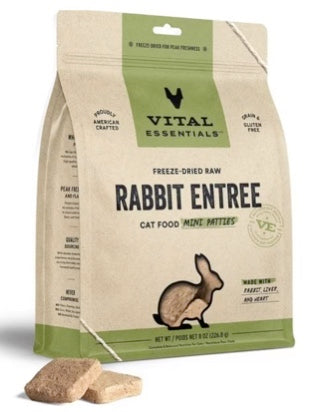Vital Essential Freeze Dried Rabbit Dinner Patties 8oz