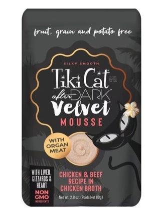 Tiki Cat After Dark Velvet Chicken/Beef Mousse 2.8oz