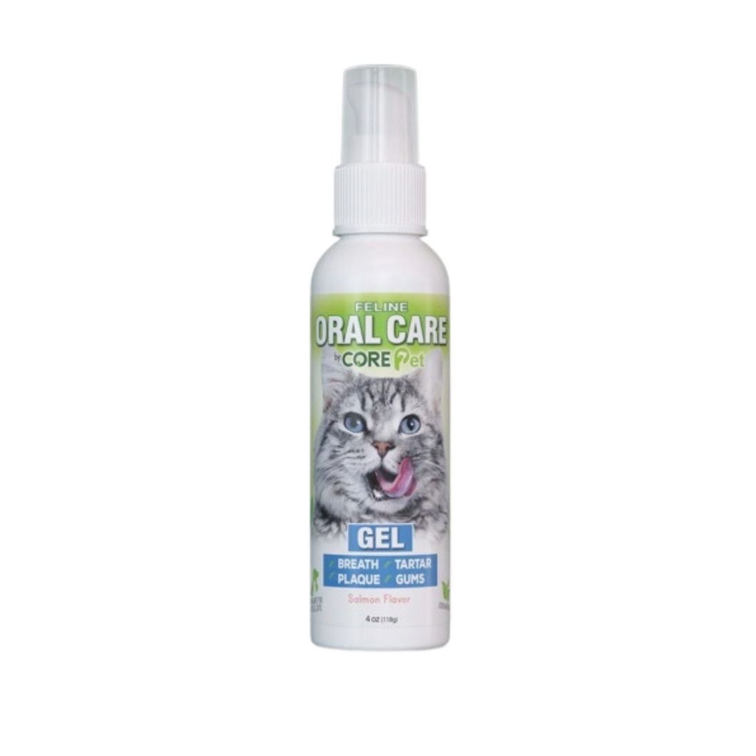 Core Pet Feline Salmon Flavor Oral Care Gel 4oz