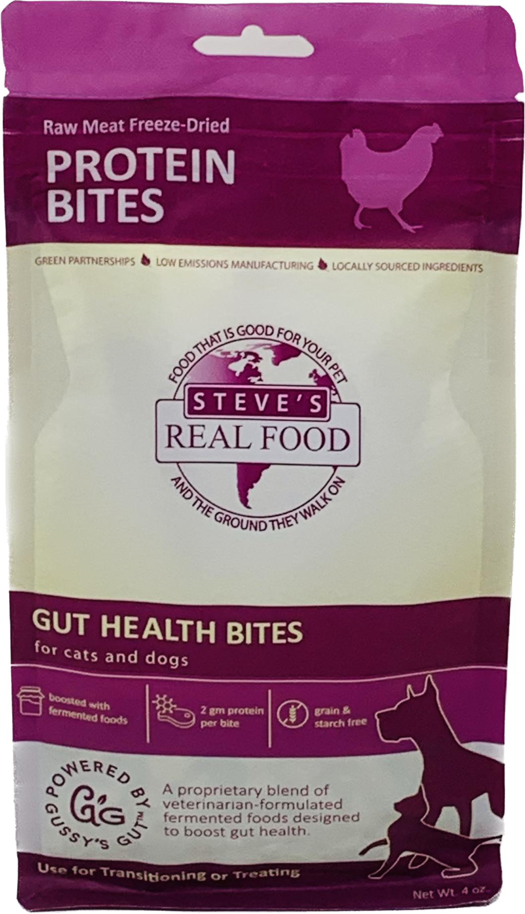 Steve’s Gut Health Bites Chicken 4oz