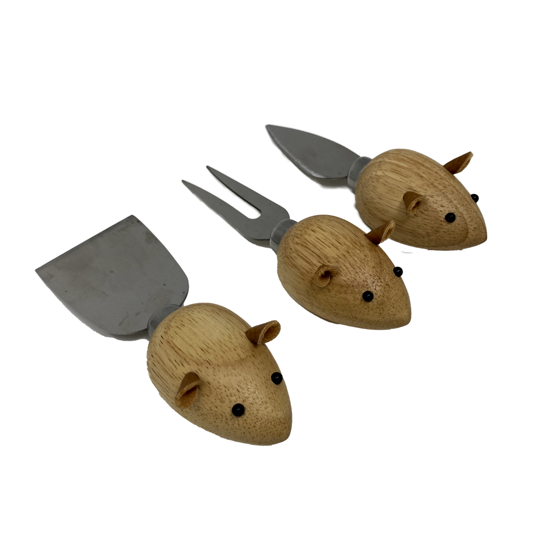 Cheese Knives - 3 Mice Set