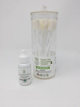 Load image into Gallery viewer, Cat Ear Cleanser - Two tubes of cat ear cleaning solution and ear swabs standing on a white surface
