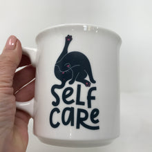 Load image into Gallery viewer, Black Cat Self Care Mug
