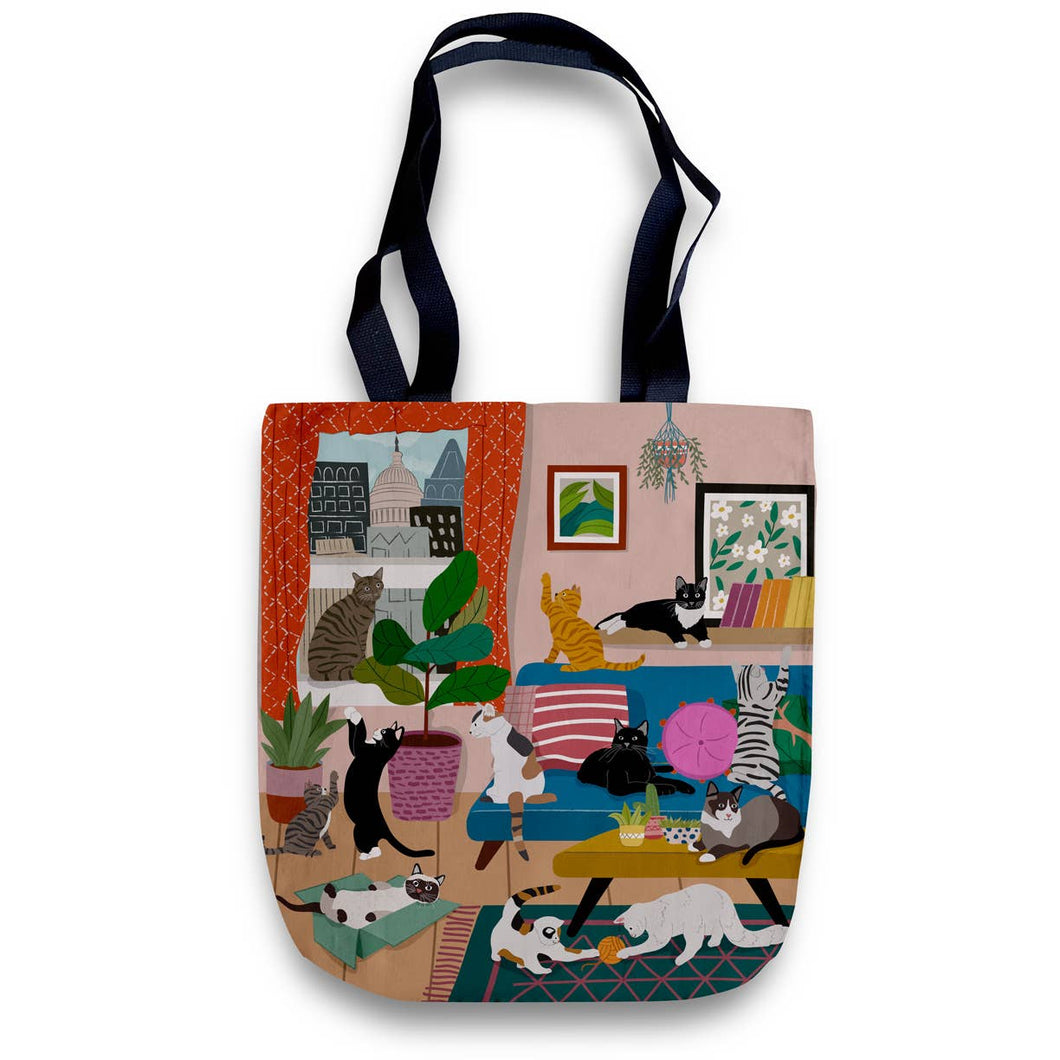 Tote Bag: House of Kitty Cats