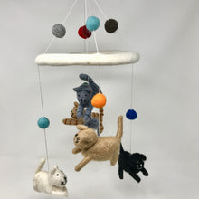 Load image into Gallery viewer, Felt Cat Mobile/ Chandelier
