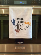 Load image into Gallery viewer, Hand Dish Cat Towel - Power To The Meow
